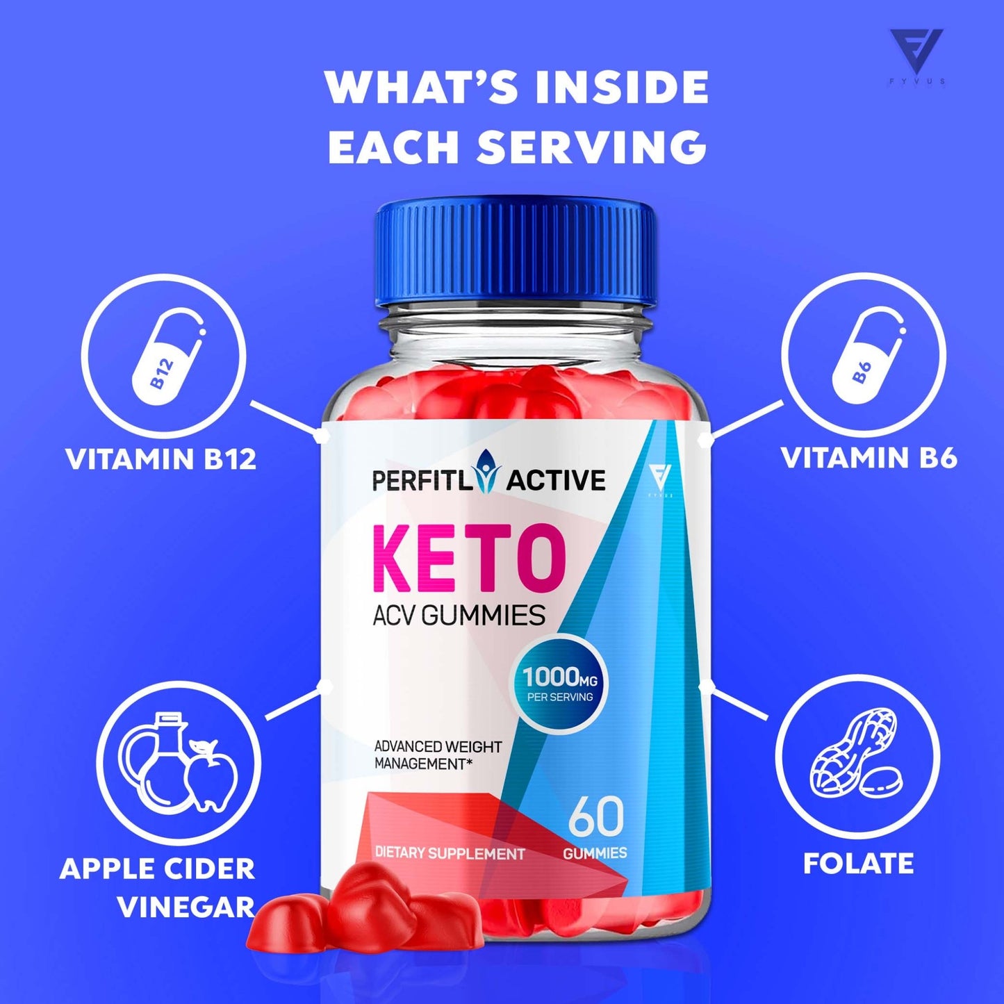 Perfitly Active - Keto ACV Gummies - Vitamin Place