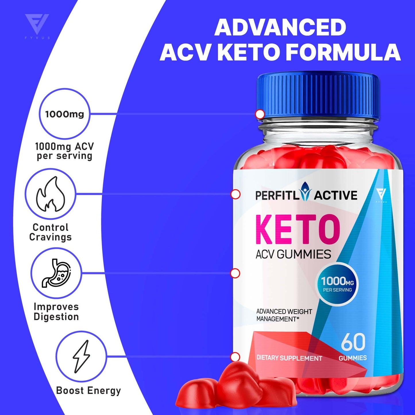 Perfitly Active - Keto ACV Gummies - Vitamin Place