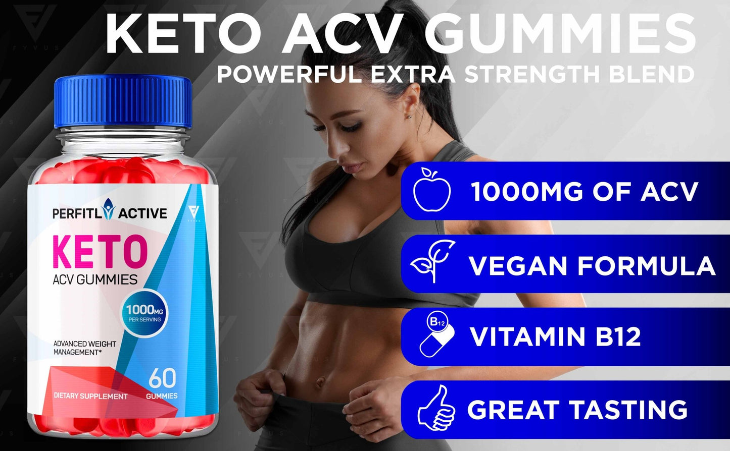 Perfitly Active - Keto ACV Gummies - Vitamin Place