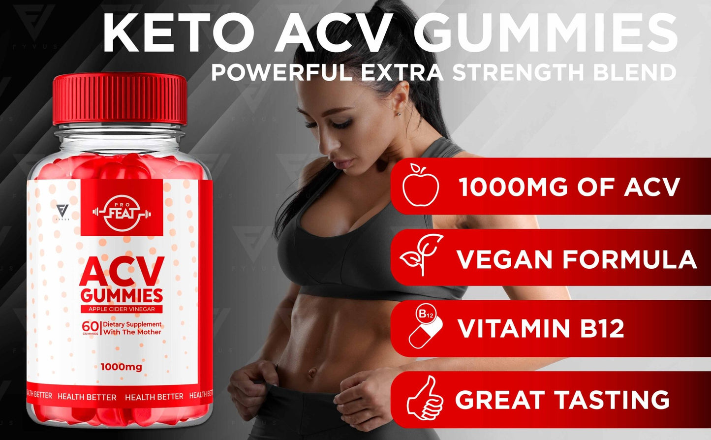 Pro Feat - Keto ACV Gummies - Vitamin Place