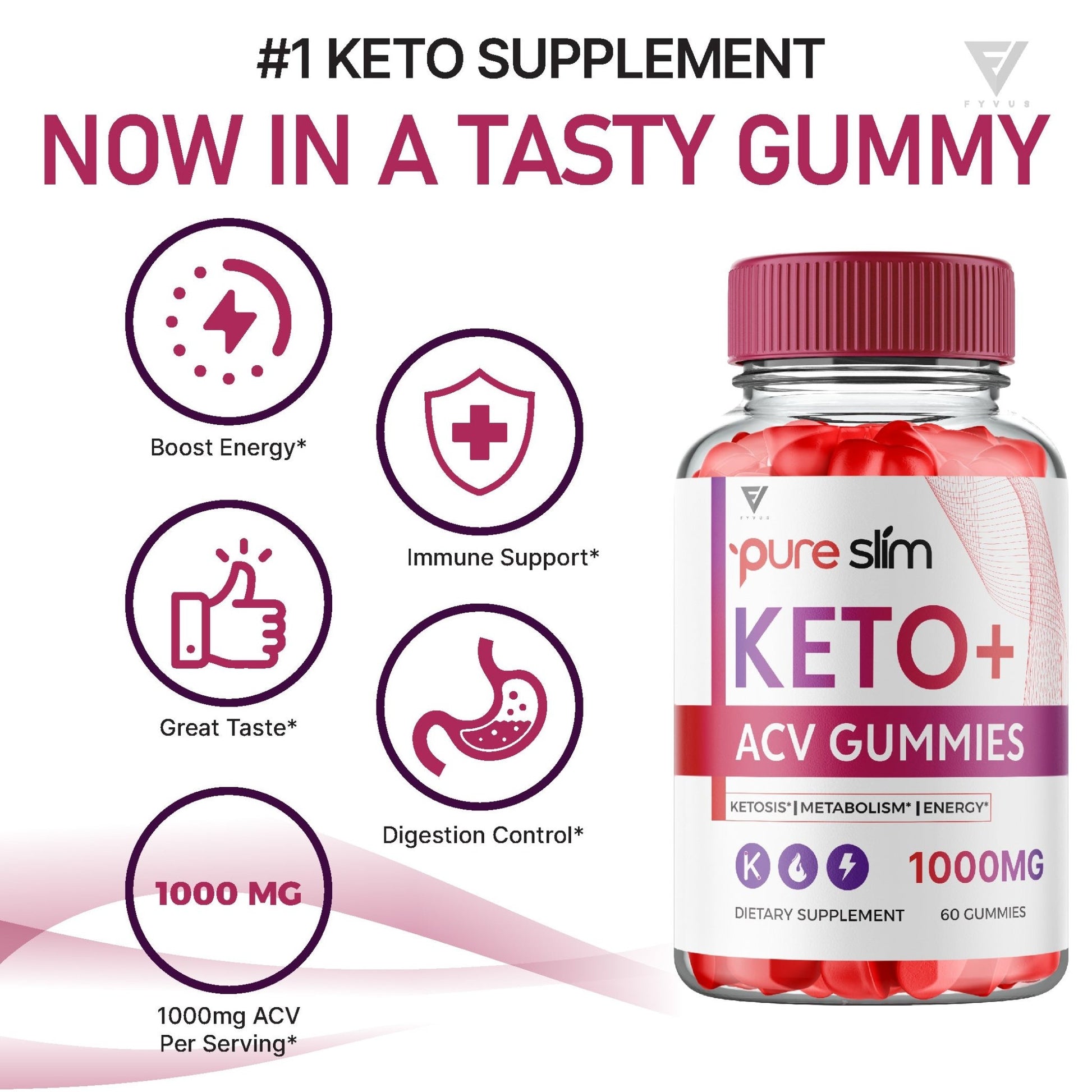 Pure Slim - Keto ACV Gummies - Vitamin Place