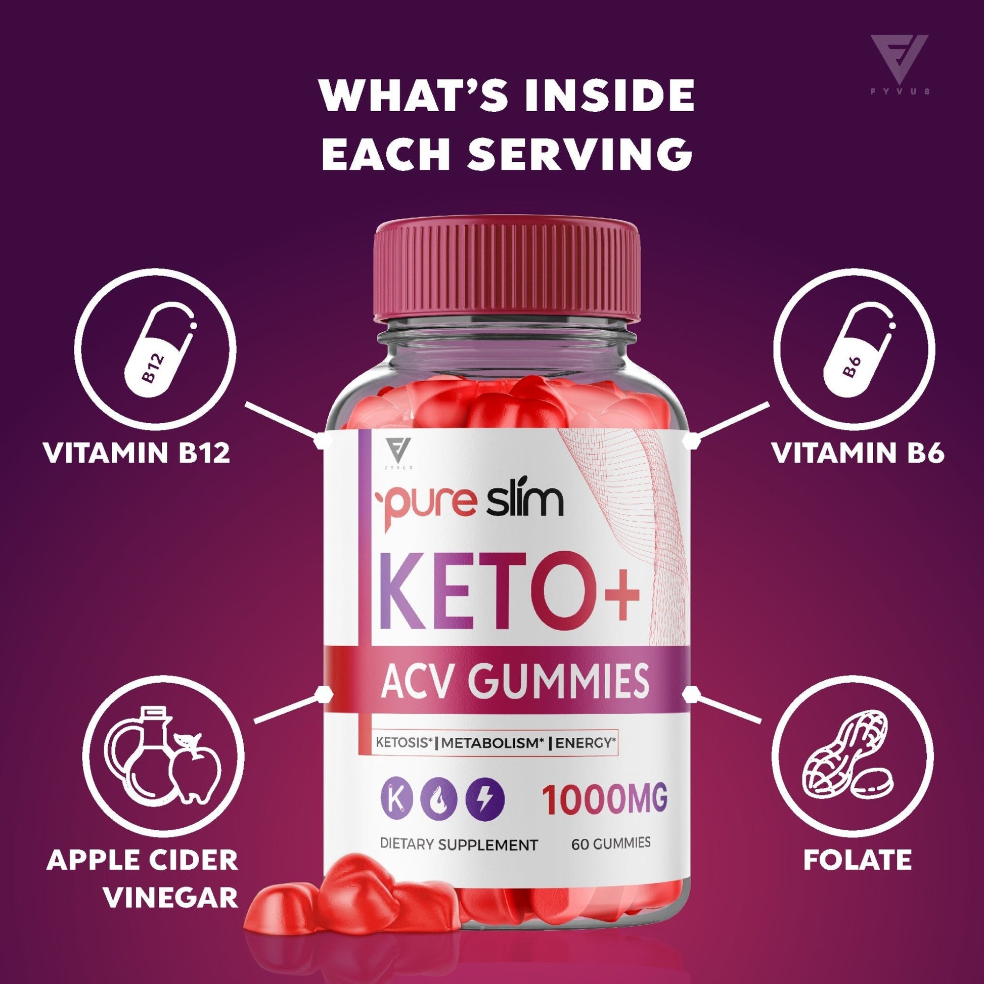 Pure Slim - Keto ACV Gummies - Vitamin Place