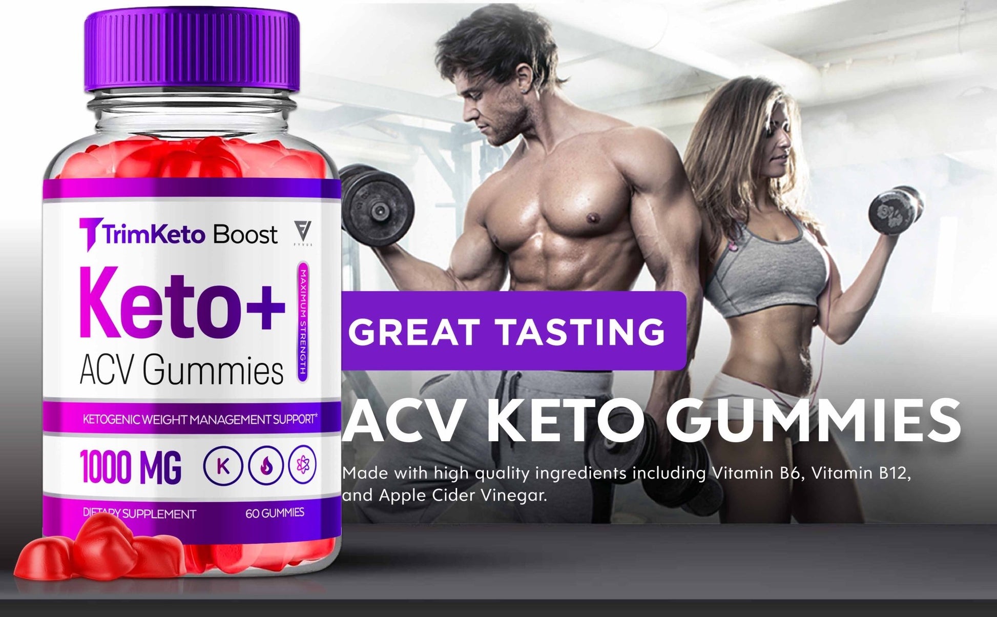 TrimKeto Boost - Keto ACV Gummies - Vitamin Place