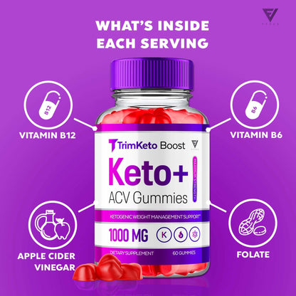 TrimKeto Boost - Keto ACV Gummies - Vitamin Place