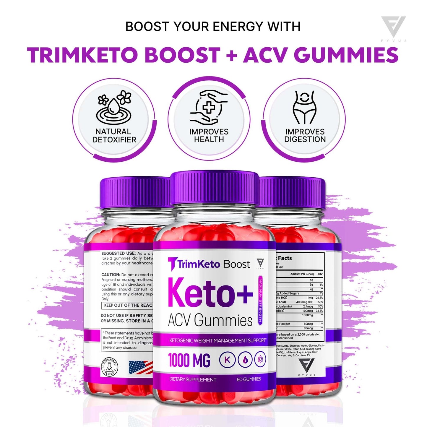 TrimKeto Boost - Keto ACV Gummies - Vitamin Place