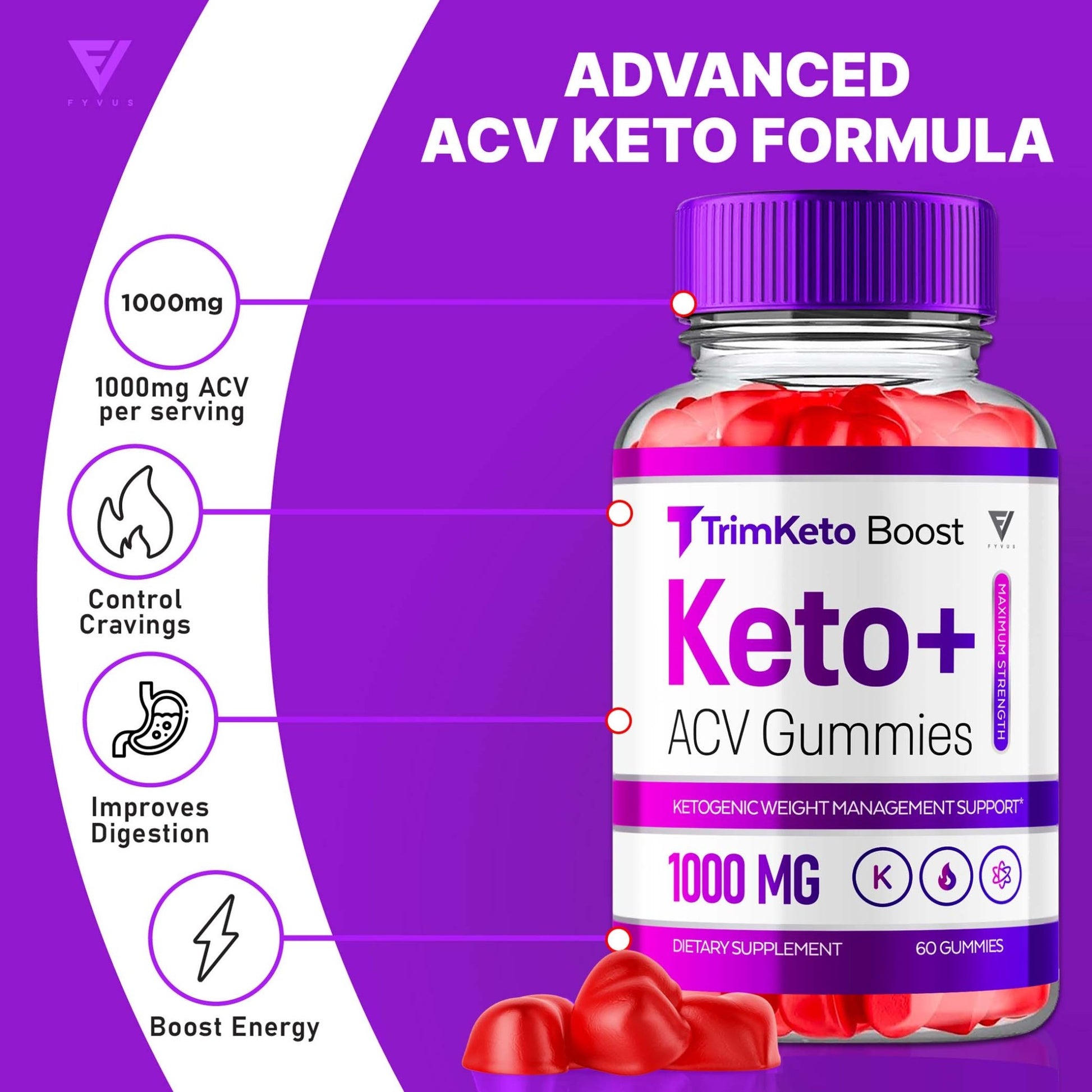 TrimKeto Boost - Keto ACV Gummies - Vitamin Place