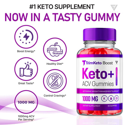 TrimKeto Boost - Keto ACV Gummies - Vitamin Place