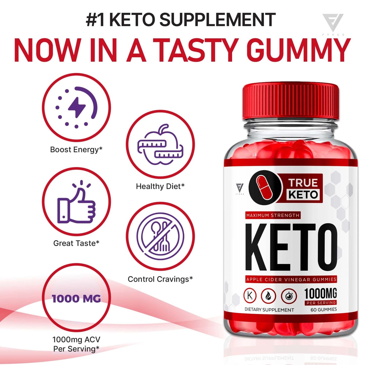 True Keto - Keto ACV Gummies - Vitamin Place