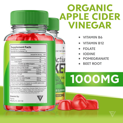 Active Keto BHB Apple Cider Vinegar Gummies - Vitamin Place