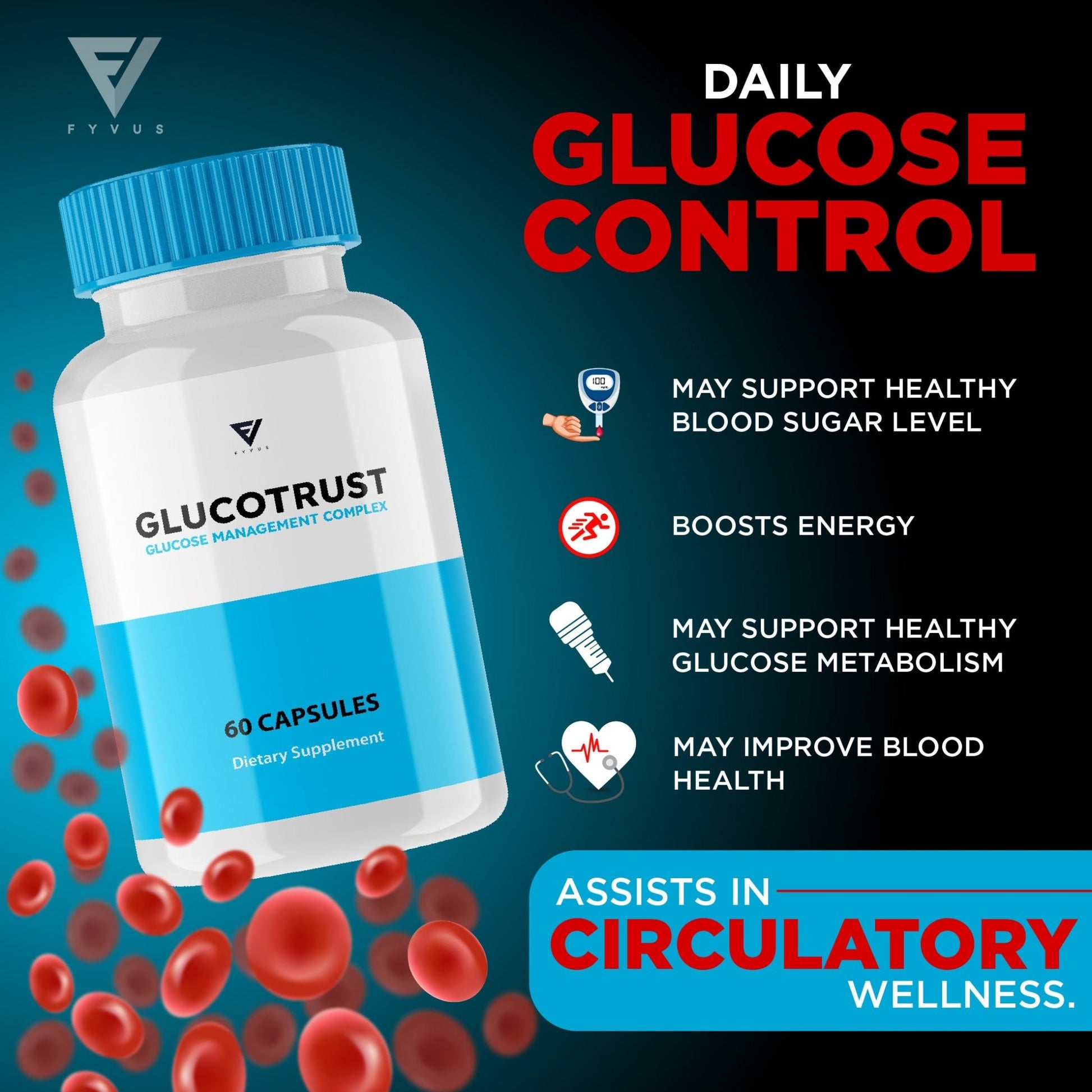 Glucotrust Blood-Sugar Capsules - Vitamin Place